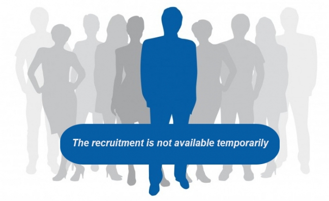 The recruitment is not available temporarily
